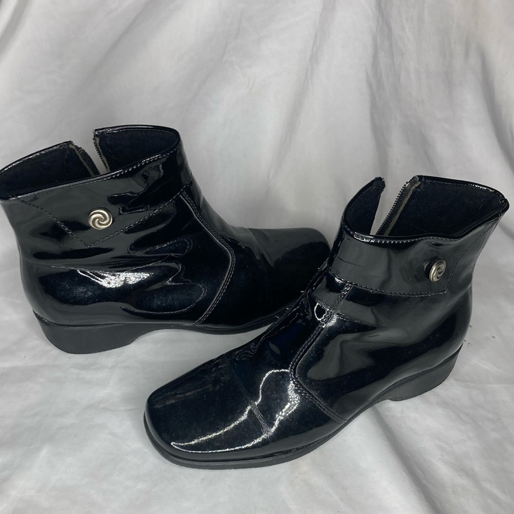Martino Marsha patent leather boots